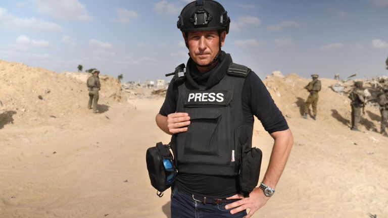 Sky’s correspondent Alistair Bunkall followed the IDF soldiers during their operation in Rafah.