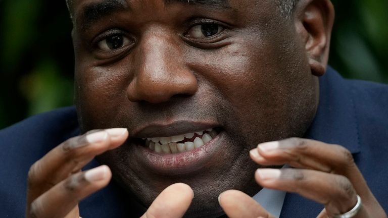 Foreign Secretary David Lammy gives a speech about tackling the climate and nature crisis at Kew Gardens in west London. Picture date: Tuesday September 17, 2024.

