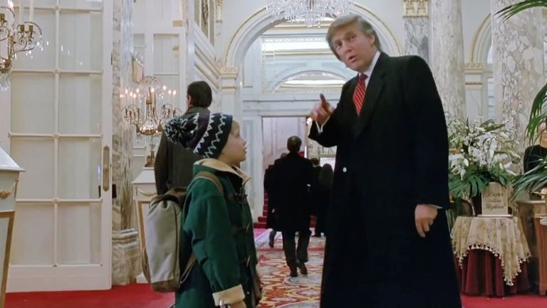 Donald Trump and Macaulay Culkin in Home Alone 2.
Pic:20thCentFox/Everett/Shutterstock