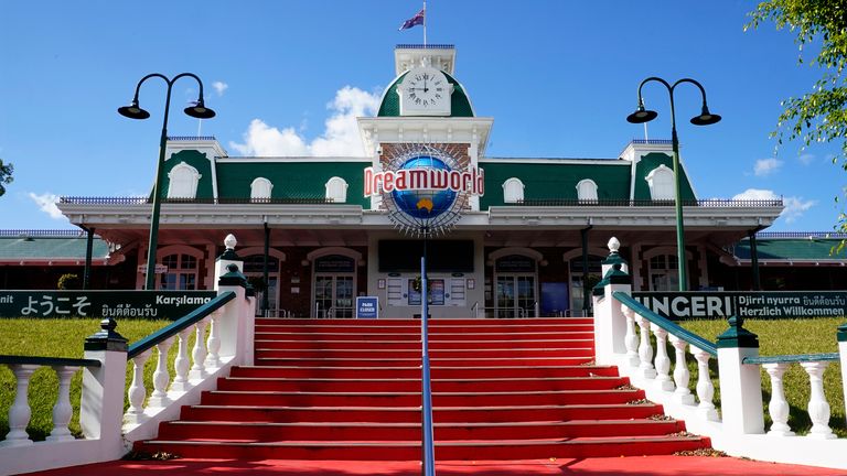 Entrance to Dreamworld theme park. Pic: AP