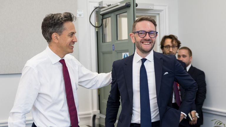 Energy secretary Ed Miliband (left) appointed Chris Stark as head of the government's new Mission Control centre for clean power by 2030