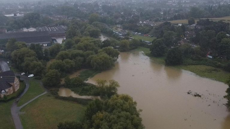 Leighton Buzzard affected by flooding