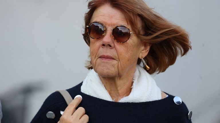 Gisele Pelicot arrives at the courthouse in Avignon.
Pic: Reuters