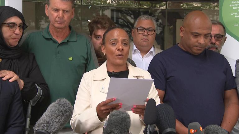 Grenfell Tower families read a statement