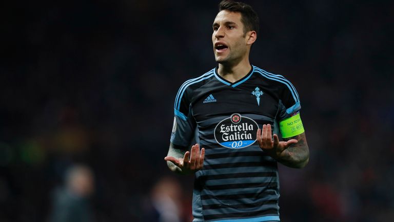 Hugo Mallo juega en el Celta de Vigo. Foto: Reuters