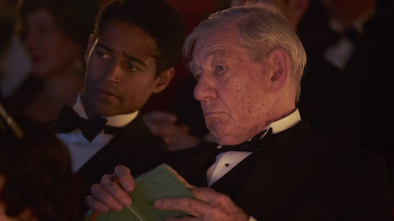 Alfred Enoch and Ian McKellen in  The Critic