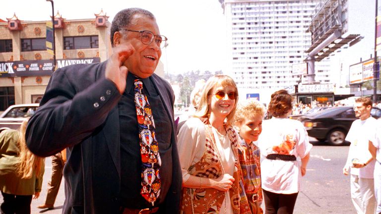 Jones arrives at the premiere of the Lion King in 1994. Pic: AP