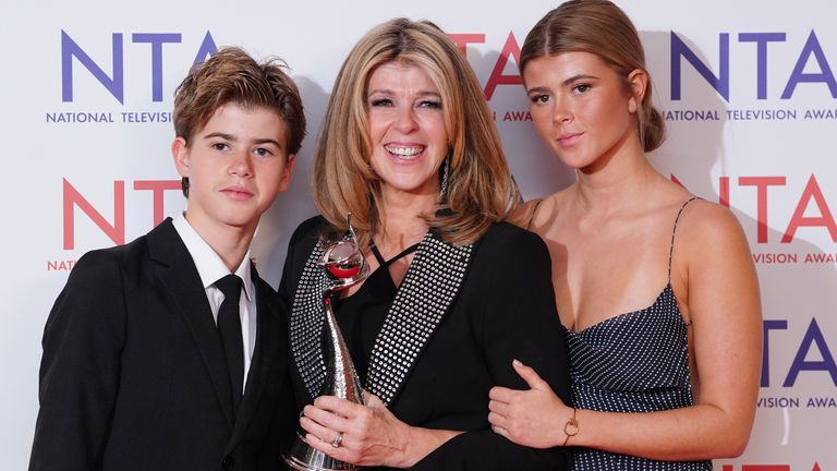 Kate Garraway won best authored documentary for a programme about her late husband Derek Draper.
Pic: PA