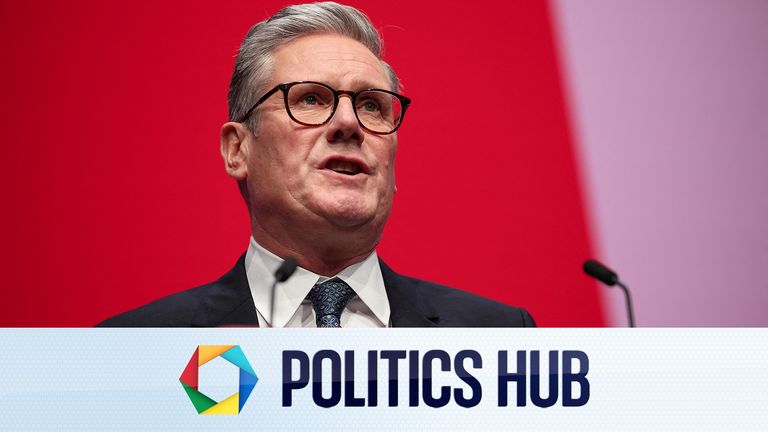 British Prime Minister Keir Starmer delivers his keynote speech at Britain's Labour Party's annual conference in Liverpool, Britain, September 24, 2024. REUTERS/Phil Noble