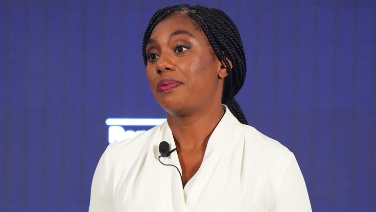 Kemi Badenoch speaking at a Conservative Party leadership campaign event at IET London. Picture date: Monday September 2, 2024. PA Photo. See PA story POLITICS Tories Badenoch. Photo credit should read: James Manning/PA Wire