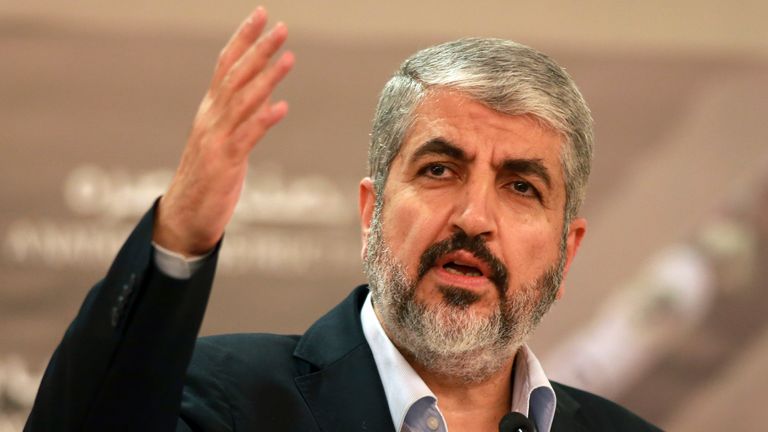 Khaled Meshaal. Pic: AP