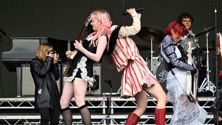 The Last Dinner Party At Reading Festival.
Pic: Cover Images/AP