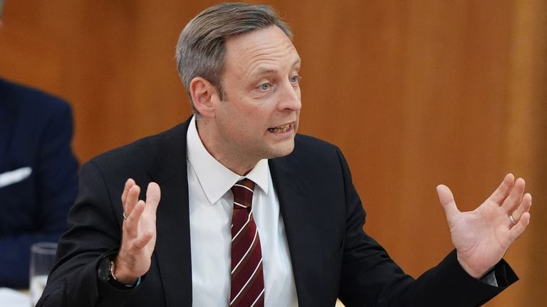 Liam Kerr MSP takes part in a debate on free school meals at the Scottish Parliament in Holyrood, Edinburgh. Picture date: Wednesday September 11, 2024.