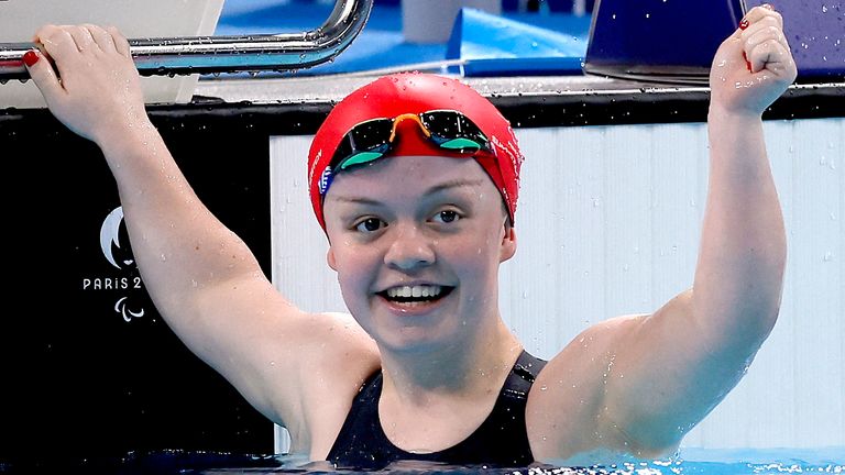 Maisie Summers-Newton won gold in the pool. Pic: Reuters