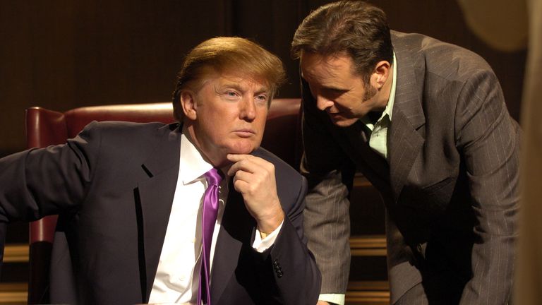 Donald Trump and Mark Burnett during The Apprentice.
Pic: Trump Prod/Mark Burnett Prod/Kobal/Shutterstock