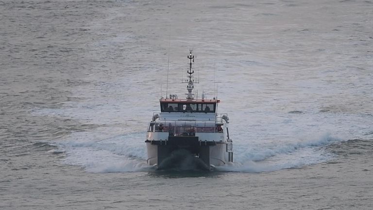 The French coastguard said more than 50 people had been rescued in the English Channel.