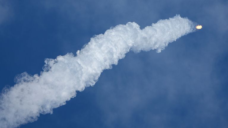 The SpaceX rescue mission for the two astronauts stranded on the ISS is underway.
Pic: AP