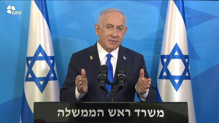 Netanyahu also warned Israelis that they would face 'significant challenges' in the days ahead.