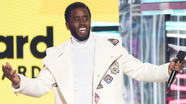 P Diddy at the 2022 Billboard Music Awards in Las Vegas, 2022. Pic: Reuters