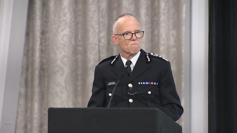 Sir Mark Rowley has held the role of commissioner for two years.