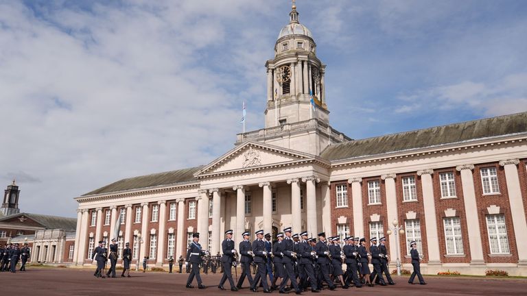 Książę Walii bierze udział w paradzie suwerenności w imieniu króla Karola III w Royal Air Force College w Cranwell, Lincolnshire. Data zdjęcia: czwartek 12 września 2024 r.