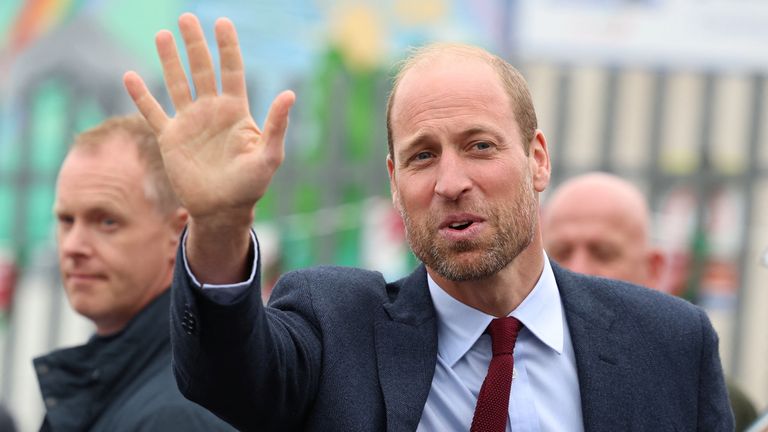The Prince of Wales in Llanelli. Pic: PA