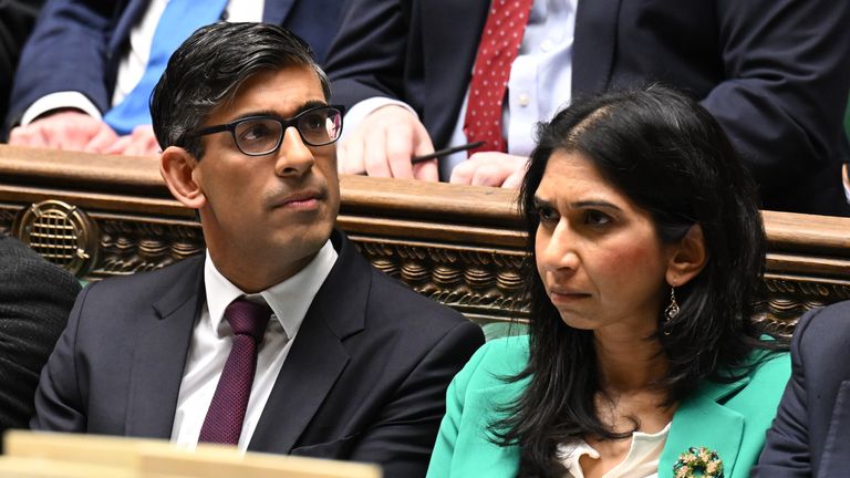 Rishi Sunak and Suella Braverman 
Pic: UK Parliament./PA