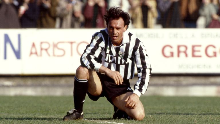 Schillaci ha giocato per la Juventus negli anni '90. Foto: Ravisani/La Presse/AFP