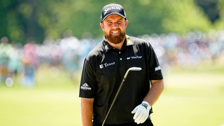 Shane Lowry with the Kingspan logo on his sleeve in Kentucky in May. Pic: USA Today Sports/Reuters
