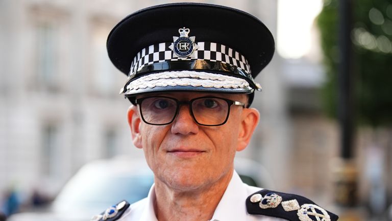 Metropolitan Police Commissioner Sir Mark Rowley departs the Cabinet Office in Westminster, London, where Prime Minister Sir Keir Starmer has chaired a meeting of the Government's emergency Cobra committee following ongoing unrest across parts of the country. Picture date: Tuesday August 6, 2024.

