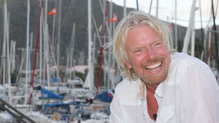 Sir Richard Branson on his island in 2020. Pic: Ingrid Abery/Shutterstock