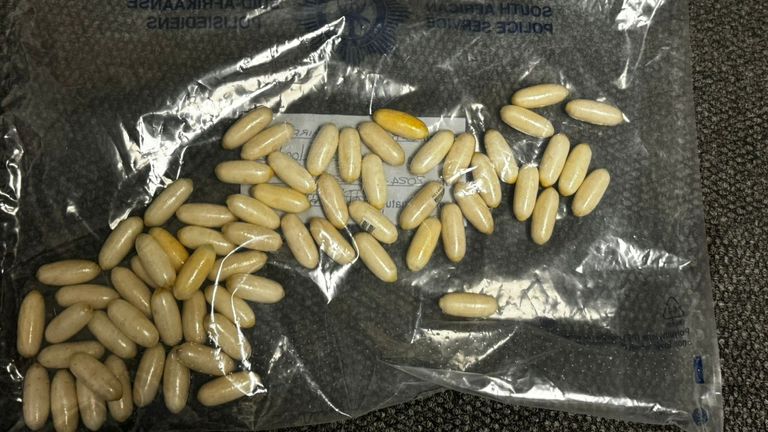 The pellets recovered from the woman’s body. Pic: Reuters eiqrdidruirdinv