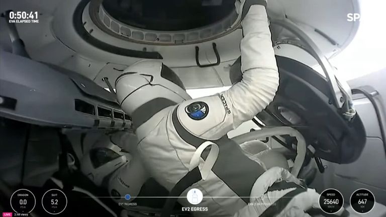 SpaceX Polaris Dawn spacewalk
Pic: SpaceX