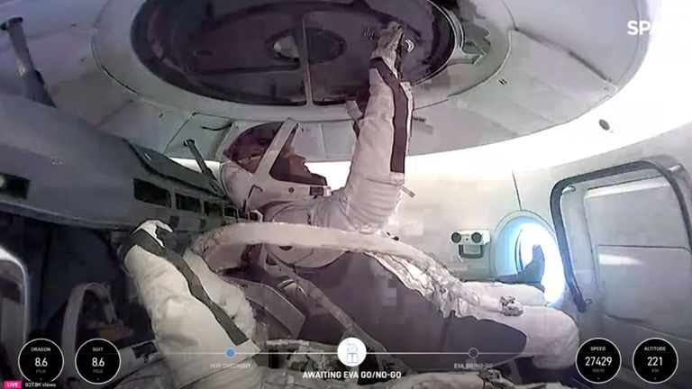 SpaceX Polaris Dawn spacewalk - live