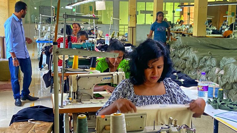 Garment factory in Sri Lanka