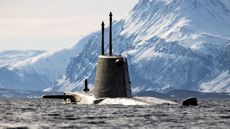 An Astute-class hunter-killer submarine fitted with optronic masts made in Glasgow. Pic: Open Government License