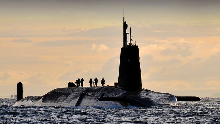 HMS Vanguard at HMNB Clyde. Pic: Open Government License