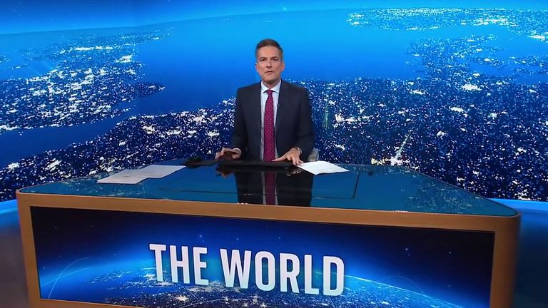 Sky's Jonathan Samuels presents The World.