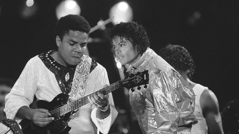 Tito and Michael Jackson in 1984 .
Pic: AP