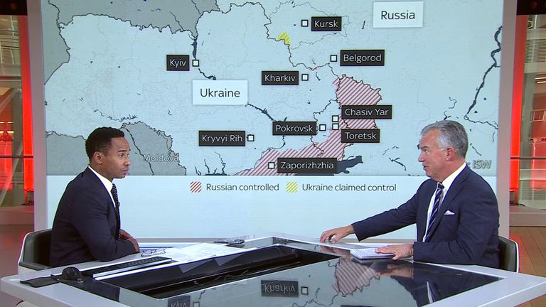 Sky's Military analyst Sean Bell has the latest on the war in Ukraine