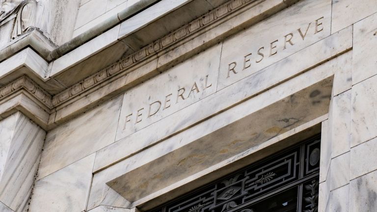 The Federal Reserve building in Washington DC. Pic: PA