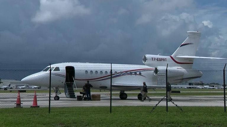 US officials say the jet was bought illegally and smuggled out of the country. Pic: CBS via Enex