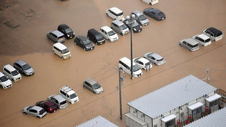 Seven people killed as Japan hit by landslides and floods,