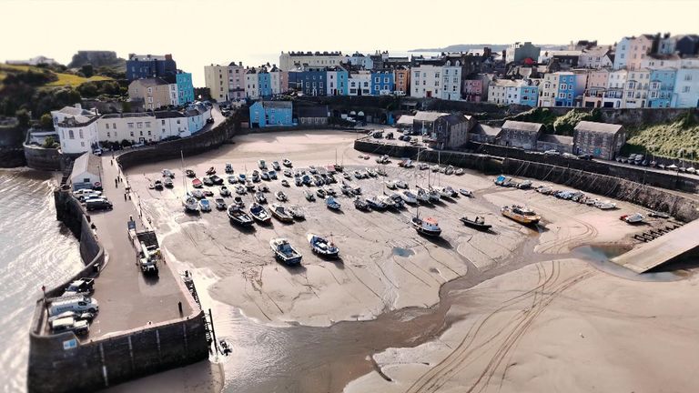 The picturesque Tenby, a tourist haven, has among the highest second-home-ownership in Wales