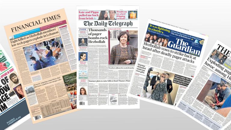 Wednesday papers