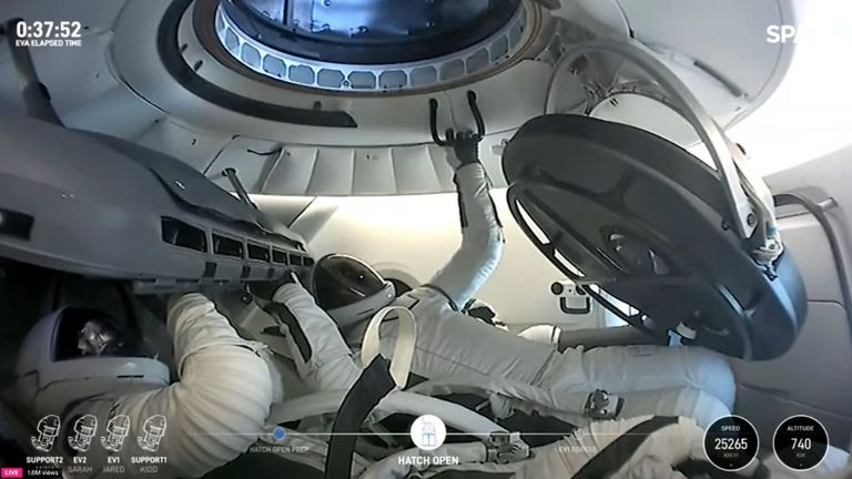 SpaceX Polaris Dawn spacewalk
Pic: SpaceX