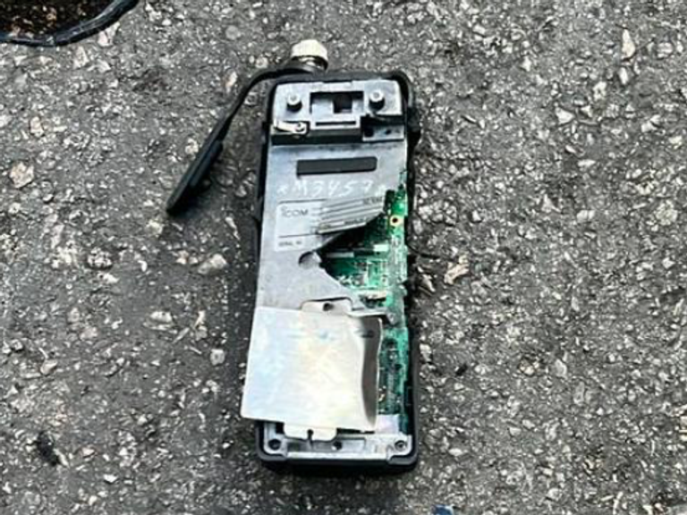 Sky News understands the device pictured is an Icom radio - one of the devices that exploded in Wednesday's blasts