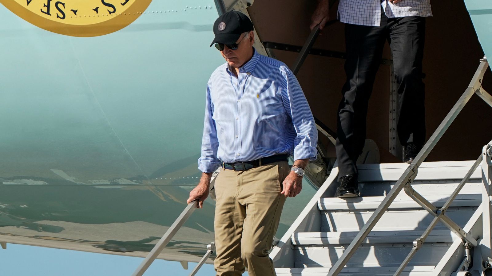 Joe Biden describes losing his own home in a lightning strike during Florida tour of hurricane devastation | US News