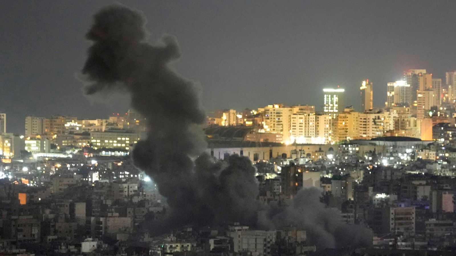 Middle East latest: Blasts heard in Beirut after Israeli warning – as UN says IDF bulldozer ‘deliberately demolished’ tower position