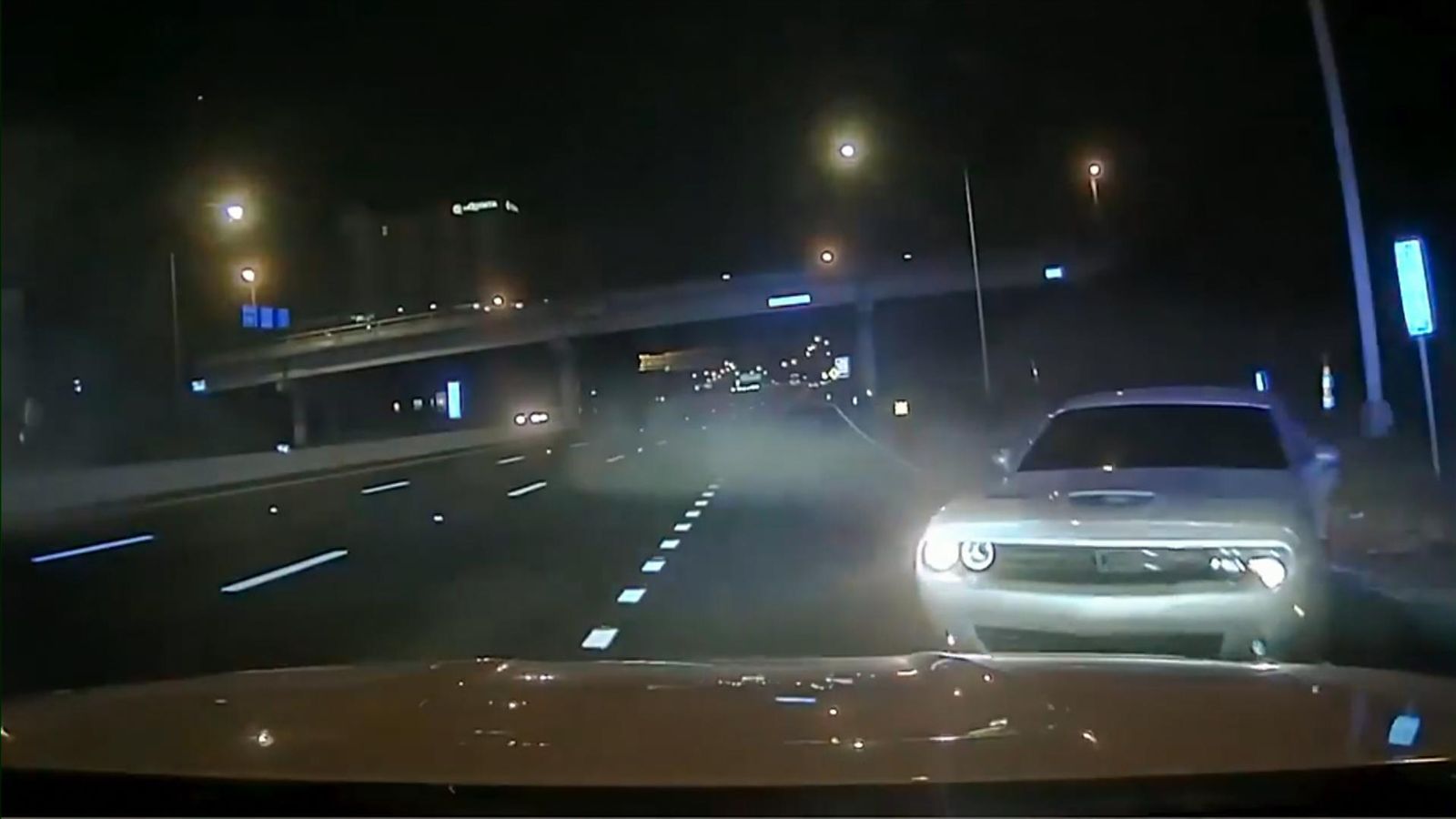 Reckless driver rams into police car | US News | Sky News